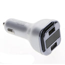 ABS Universal Dual USB Car Charger Adapter DC 11-30V 2.4A 24W Quickily Charging