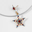 Fashion Women Star Moon Sun Crystal Charm Drop Dangle Earrings Jewelry Gift
