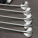 Cocktail spoon 6 piece cocktail spoon drinking tube Bistro Cromargan stainl I7A9