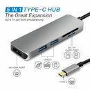 USB Type C to USB Adapter,3.1 USB C(Thunderbolt 3) to 3 Hub with Type-c Fem H3T4