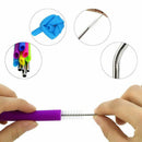 Reusable Silicone Straws BPA Free, Extra Long Flexible Drinking Straws with