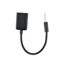 1x AUX Jack Audio Input Cord Cable Car MP3 3.5mm Male To USB Port Adapter Useful