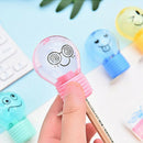 Bulb Pencil Sharpener Creative Plastic For Kids Gifts Stationery School Supplie@