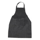 Kitchen Baking Ware Zebra Chalk Stripes Bib Apron with Pockets B7B5