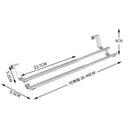 Bath Kitchen Door Stainless Steel Towel Rack Holder Expandable Shelf Hanger