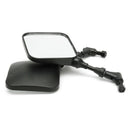 2Pcs Motorcycle Rear View Mirror Black For Suzuki Dr 200 250 Dr350 Drz 400  R8U7