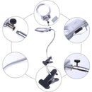 Lighted Magnifier Clip-on Table Top Desk LED Lamp Reading Glass with ClaYN Y Bj