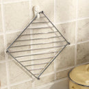 3PCS Kitchen Square Trivets Mat Dishes Placemat Heat Hot Pot Chrome Holder