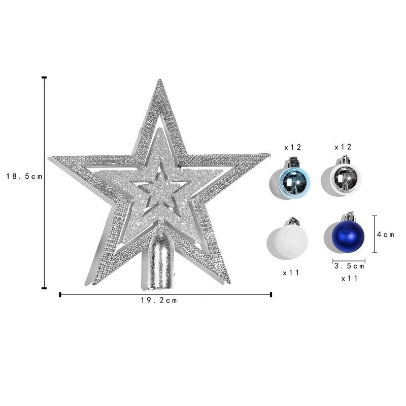 Christmas Tree Decor Hanging Ball Xmas Party Pendants Ball Ornament (A) A