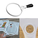 Extra Large 5.5inch Handheld 2X 4X 25X LED Magnifier Magnifying Glass Loop FCM
