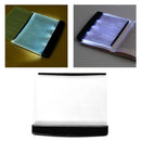 LED Book Light Reading Flat Plate Lamp Panel Travel Students Read in Car