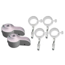 2pcs Cast Aluminum Flag Pole 2" Truck Pulley