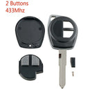 Car Smart Remote Key 2 Buttons Fit For Suzuki Swift Sx4 Alto Jimny Vitara I