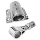 Boat Top Cap Eye End Deck Hinge+Hand Rail Fitting 90 Degree Stanchion Base
