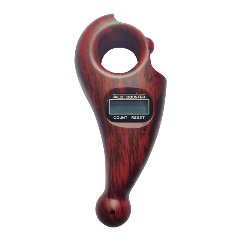 Digital Buddha Rotating Beads Counter Buddhist Finger Game Tool (Rosewood) A