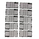 30 Pcs Grid Divider Tray Aquarium Fish Tank Filter Bottom Isolation Board