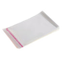 100 Pcs 4x5 Inches Clear Resealable Cello Cellophane Bags with Adhesive Closure