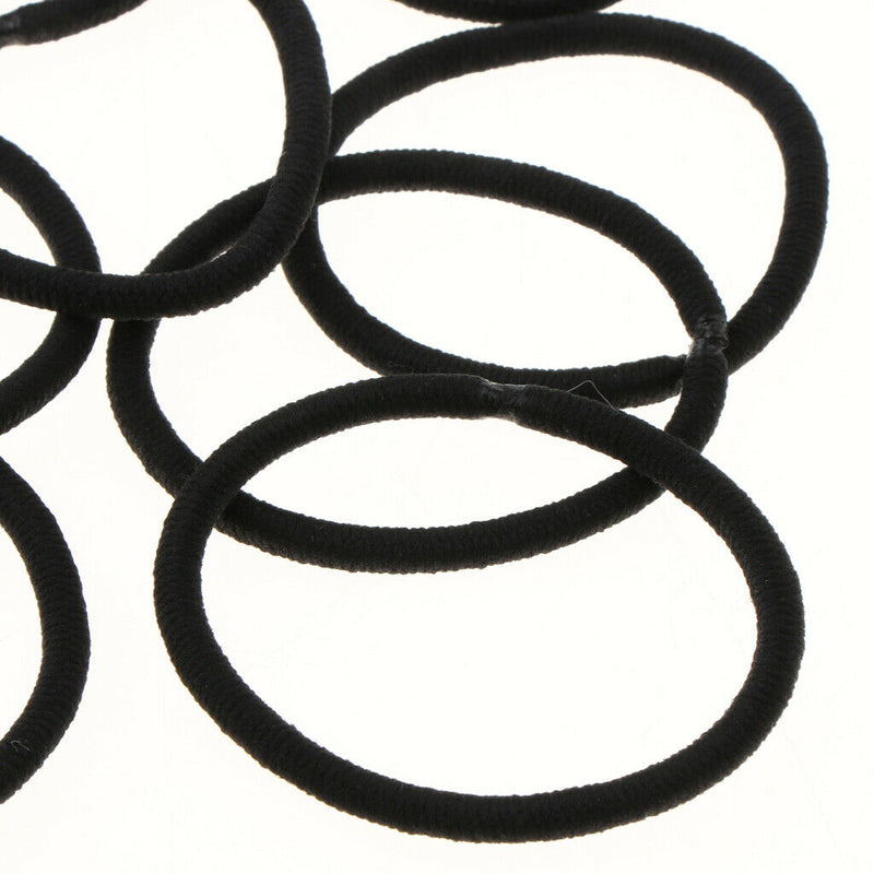 20 Pieces Assorted Black Elastic Rubber Band Rope for DIY Hair Accessories Hair