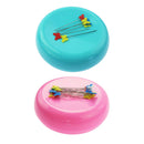 2pcs Round Magnetic Sewing Pin Cushion Pin Holder Caddy Storage Sewing Tool