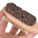 Wooden Natural Bristle Feet Cleaning Brushes Exfoliating Bath Scrubbers
