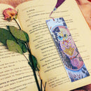 5D Diamond Painting Shiny Owl Bookmark Leather Book Marks DIY Craft w/ Tassel