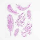 Feather Flower Silicone Clear Rubber Stamps Seal Scrapbooking Album Card Diary