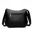 Solid Women Messenger Washed PU Leather Crossbody Bags Shoulder Handbags