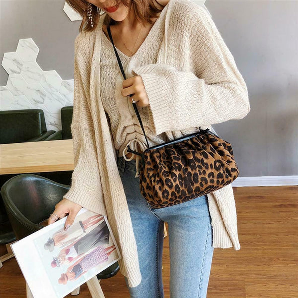 Women Day Clutch Shoulder Evening Handbags Pleated Purse (Yellow Brown) A#S