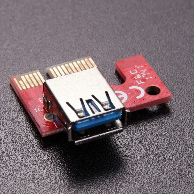 USB 3.0 PCI-E Express 1x to16x Extender Riser Card Adapter SATA 15PIN Power