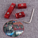 3Pcs Red Aluminum Engine Spark Plug Wire Separator Divider Organizer Clamp Set