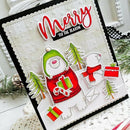 DIY Album Embossing Stamp Stencil Color Bear Cutting Die for Christmas (A)