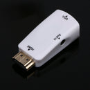 HDMI Male to VGA Female Converter Box Adapter With Audio Cable 1080P HDTV