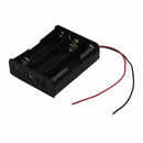 3.7 V 18650 x 3 Wire Leads Black Battery Case Cable length: 7.5 * 6 * 2cm C8C7