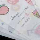 4 Sheets Constellations Stickers For Card Making Students DIY Art Crafts