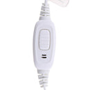 2Pack 2 Pin Radio Earpiece G-Shape Security Headset Inline PTT Mic Earphone