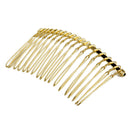 5x Golden 18 Teeth Hair Comb Clip Slide Hairpin DIY Jewelry Making 2.7x1.5"