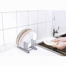 Kitchen Organizer Pot Lid Rack Dish Rrain Rack Spoon Holder Shelf Cutting B H4W5