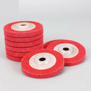 10Pcs Polishing Wheel 100X16Mm9P Non Woven Abrasive Wheel Nylon Fiber Polis