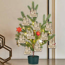 10pcs/bag DIY Wooden Clip Christmas Tree Pendant Handmade Pendant Gifts (E) A