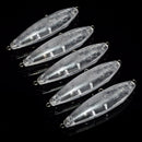 10pcs Unpainted Crankbait Clear Fishing Lure Body Trolling Top Water Blank mnb