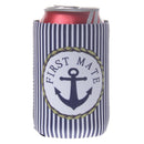 2pcs Beer Coke Can Cooler Stubby Holder CAPTAIN And FIRST MATE Pattern