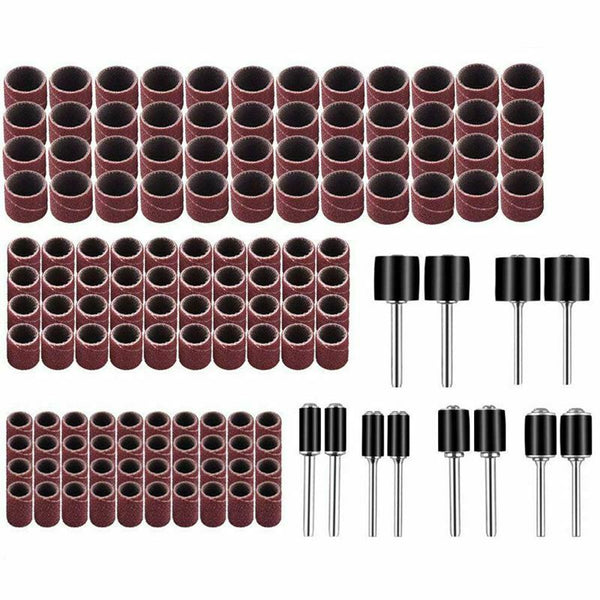 338pcs Sanding Drum Kit with Free Box fits Includes Rubber Drum Mandrels -  E4E5