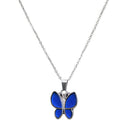 Lady Sensitive Thermo Mood Color Change Butterfly Pendant Necklace Bridal Charm