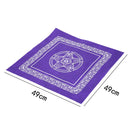 1pc 49*49cm Tarot game tablecloth non-woven material board game purple color Z