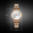 Skmei Luxury Brand Rhinestone Ladies Watch Business Steel Belt Waterproof S