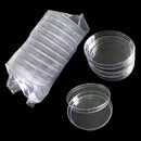 Clear Plastic Petri Dishes with Lids, Sterile, 90mL