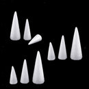 9 Pcs Cone Shaped Styrofoam Foam Ornaments for Handmade DIY Modelling Crafts