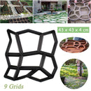 9 Grid Garden Pavement Mold Garden Walk Pavement Manually Concrete Mould