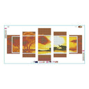 Elephant 5D DIY Full Drill Diamond Painting 5-pictures Combination Kit Gift