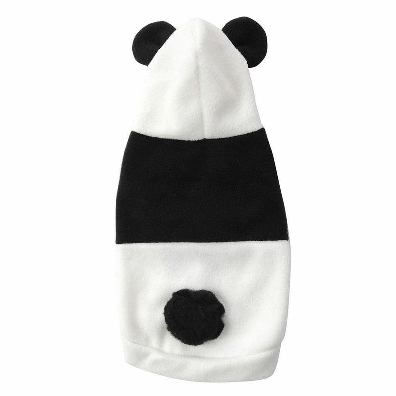 2x Pet Dog Cat Clothes Cute Panda Warm Hoodie Coat Costume Autumn Winter